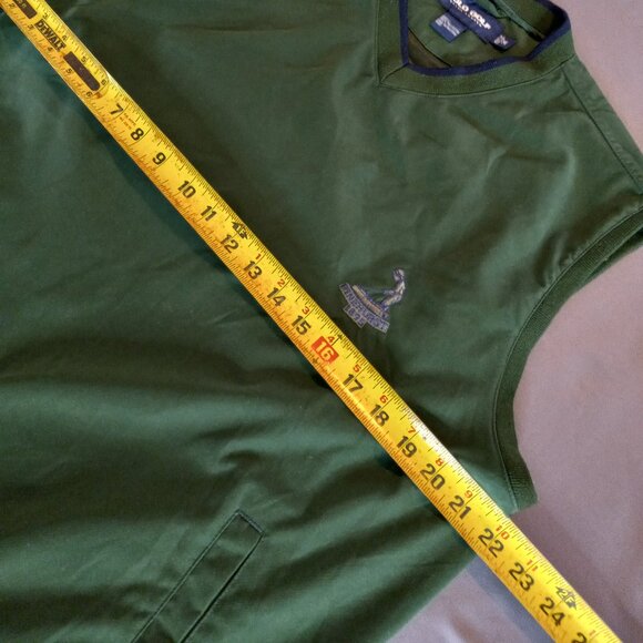 POLO GOLF RALPH LAUREN V-NECK GOLF VEST SIZE M - Picture 6 of 10